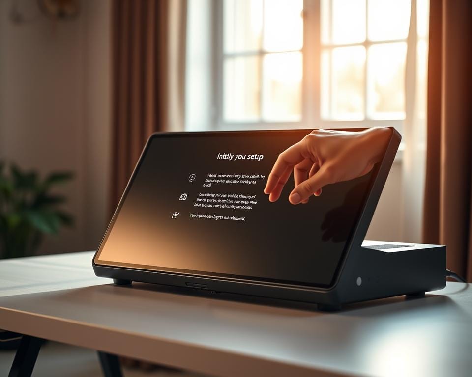 A sleek, modern Configuration Atlas Pro TV rests on a minimalist desk, its matte black chassis and brushed aluminum accents catching the soft light filtering in through a nearby window. The display shows a clean, intuitive interface, guiding the user through initial setup steps. A hand hovers over the touch-sensitive controls, ready to navigate the device's advanced features. The room is bathed in a warm, ambient glow, creating a welcoming atmosphere for this high-tech home entertainment centerpiece. Carefully considered camera angles and depth of field showcase the Atlas Pro TV's premium design and user-friendly functionality. A sleek, modern Configuration Atlas Pro TV rests on a minimalist desk, its matte black chassis and brushed aluminum accents catching the soft light filtering in through a nearby window. The display shows a clean, intuitive interface, guiding the user through initial setup steps. A hand hovers over the touch-sensitive controls, ready to navigate the device's advanced features. The room is bathed in a warm, ambient glow, creating a welcoming atmosphere for this high-tech home entertainment centerpiece. Carefully considered camera angles and depth of field showcase the Atlas Pro TV's premium design and user-friendly functionality.