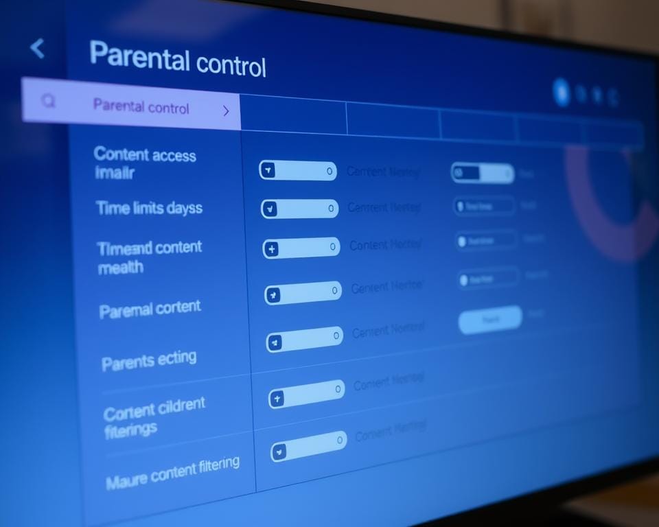 Detailed user interface of the parental control features in the Atlas Pro ONTV application. A sleek and modern layout showcases various settings and toggles for managing content access, time limits, and mature content filtering. Crisp iconography and intuitive navigation provide a seamless experience for parents to configure and monitor their children's activity. Subtle gradient backgrounds and soft lighting create a professional, tech-savvy atmosphere. The interface is captured from an angled perspective, highlighting the depth and responsiveness of the controls. An uncluttered design prioritizes clarity and ease of use for the advanced parental control functionality of the Atlas Pro ONTV platform. Detailed user interface of the parental control features in the Atlas Pro ONTV application. A sleek and modern layout showcases various settings and toggles for managing content access, time limits, and mature content filtering. Crisp iconography and intuitive navigation provide a seamless experience for parents to configure and monitor their children's activity. Subtle gradient backgrounds and soft lighting create a professional, tech-savvy atmosphere. The interface is captured from an angled perspective, highlighting the depth and responsiveness of the controls. An uncluttered design prioritizes clarity and ease of use for the advanced parental control functionality of the Atlas Pro ONTV platform.